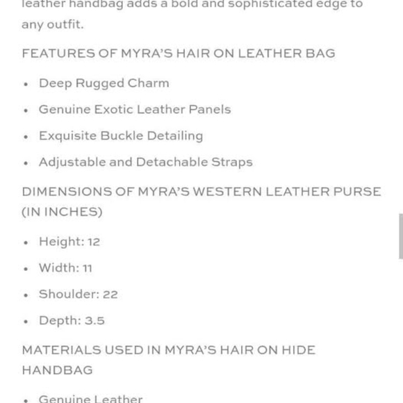 Myra Leather & Hairon Bag - Picture 5 of 10